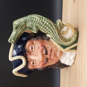 Royal Doulton Captain Capt Hook Toby Character Mug Jug D6597 1964 Vintage Large